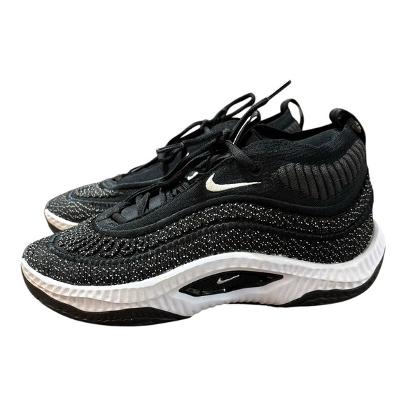 Nike Cosmic Unity 3 Mens 6 Yth 6Y Shoes TB Team Black White Basketball Sneakers